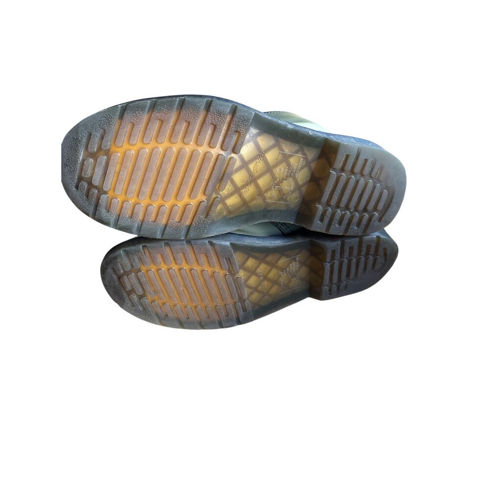 Dr. Martens AirWair Light Green Leather Boots M 8 - Picture 9 of 9